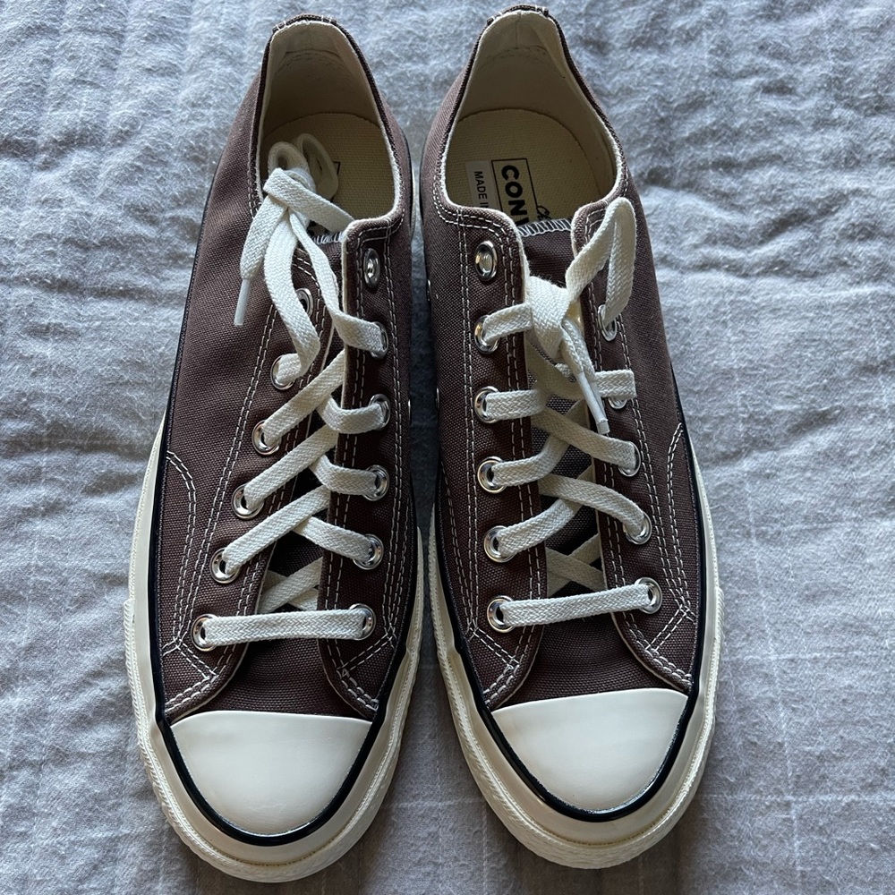 NWT WMNS Brown Converse Chuck Taylor Low Top Size 8 - Picture 6 of 12